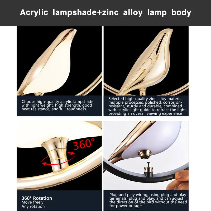 Magpie LED Pendant Lamp for Stylish Bedroom Lighting - Smarsty