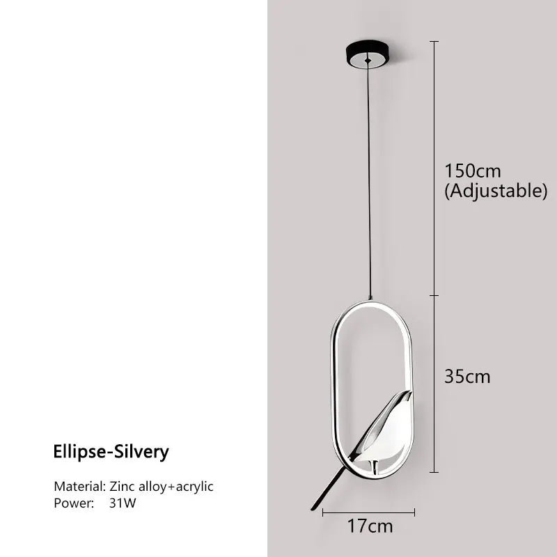 Magpie LED Pendant Lamp for Stylish Bedroom Lighting - Smarsty