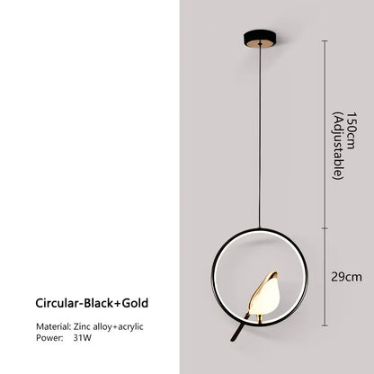 Magpie LED Pendant Lamp for Stylish Bedroom Lighting - Smarsty
