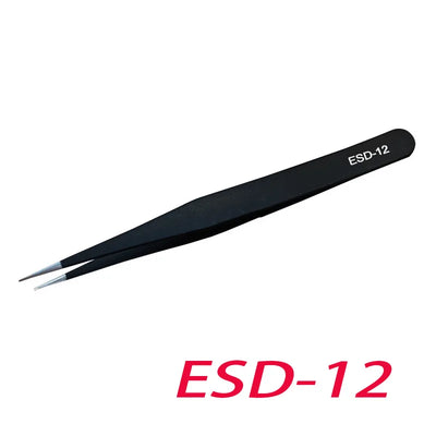 Precision Anti-Static Stainless Steel Tweezers Set - Smarsty