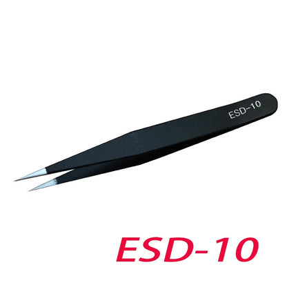 Precision Anti-Static Stainless Steel Tweezers Set - Smarsty
