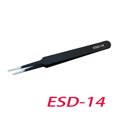 Precision Anti-Static Stainless Steel Tweezers Set for Repair - Smarsty