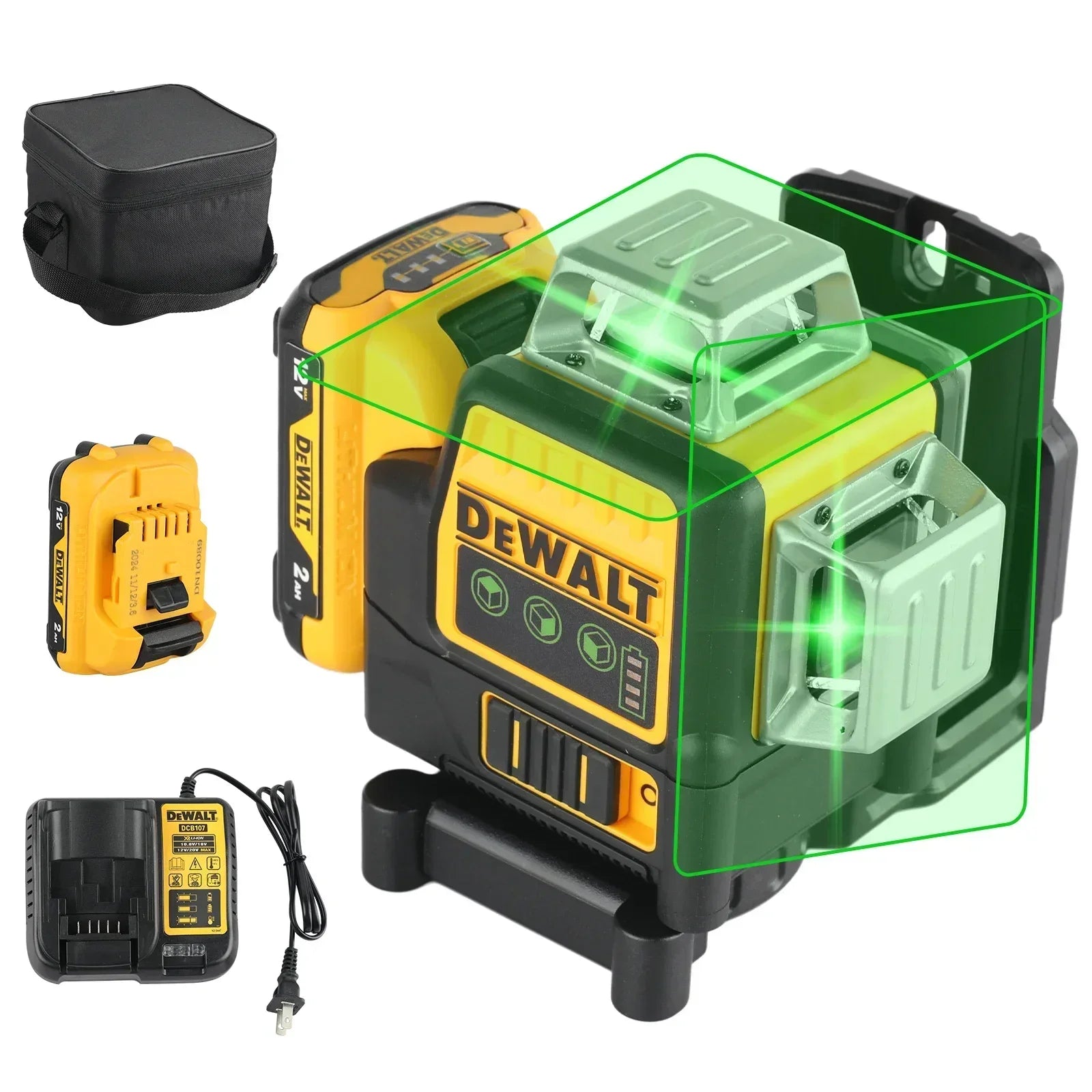 DeWALT DW089LG 12 Line Laser Level with 360 Degree Visibility - Smarsty