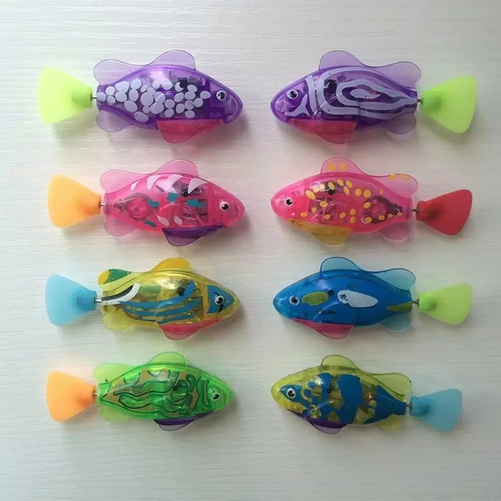 Interactive LED Cat Toy Swimming Robot Fish - Smarsty
