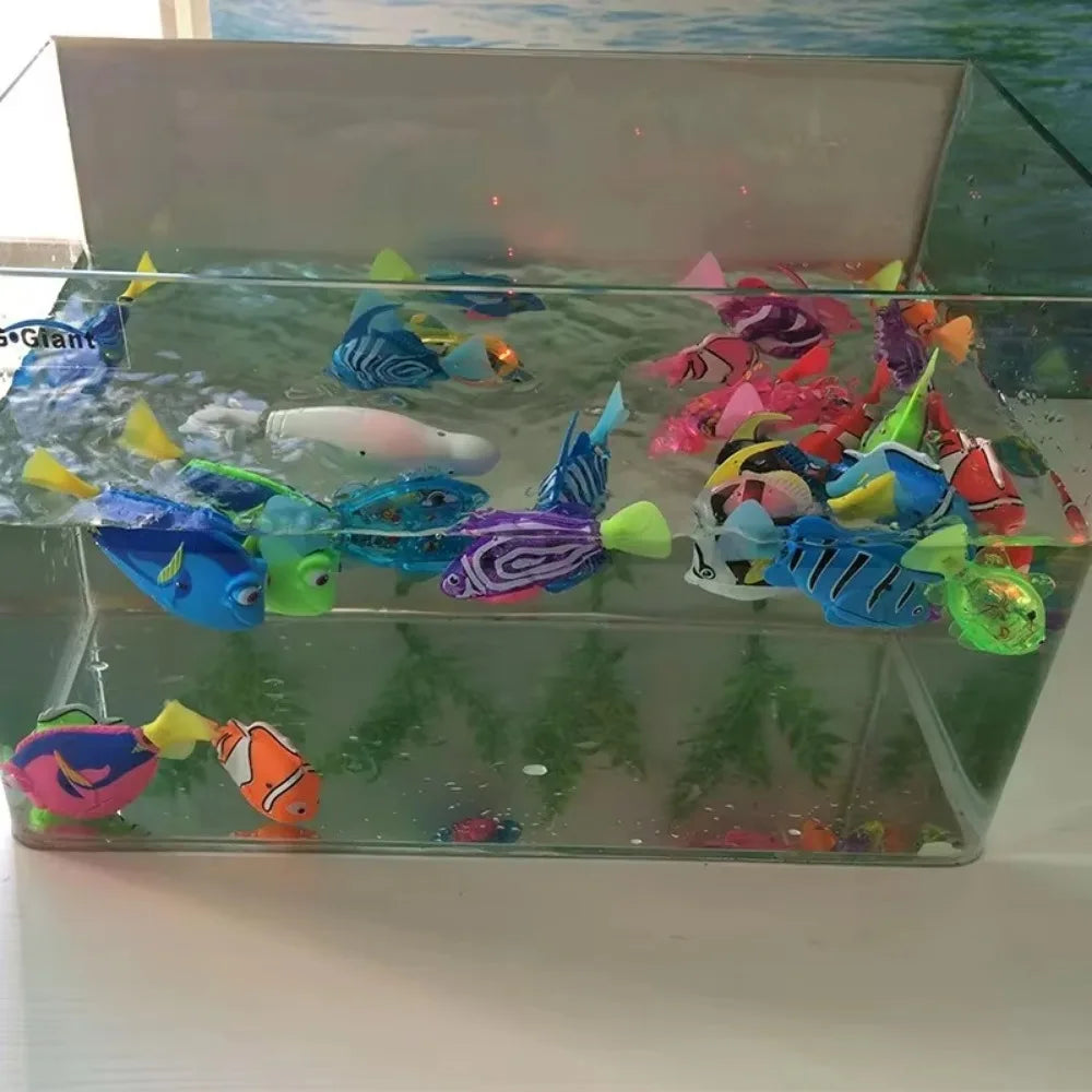 Interactive LED Cat Toy Swimming Robot Fish - Smarsty
