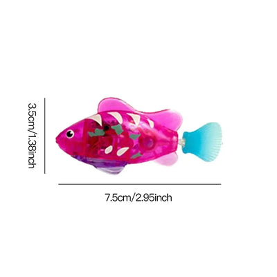 Interactive LED Cat Toy Swimming Robot Fish - Smarsty