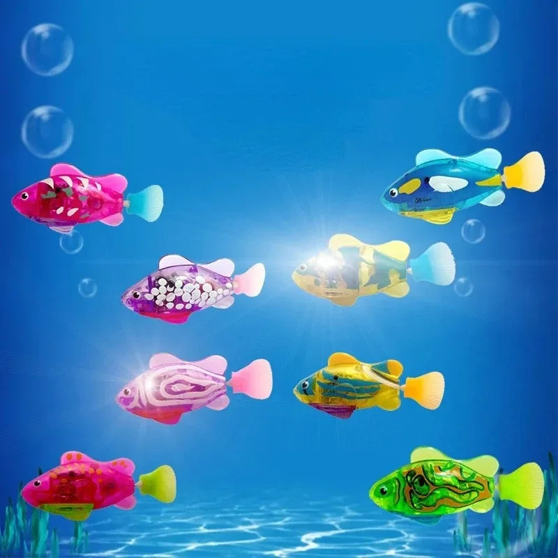 Interactive LED Cat Toy Swimming Robot Fish - Smarsty