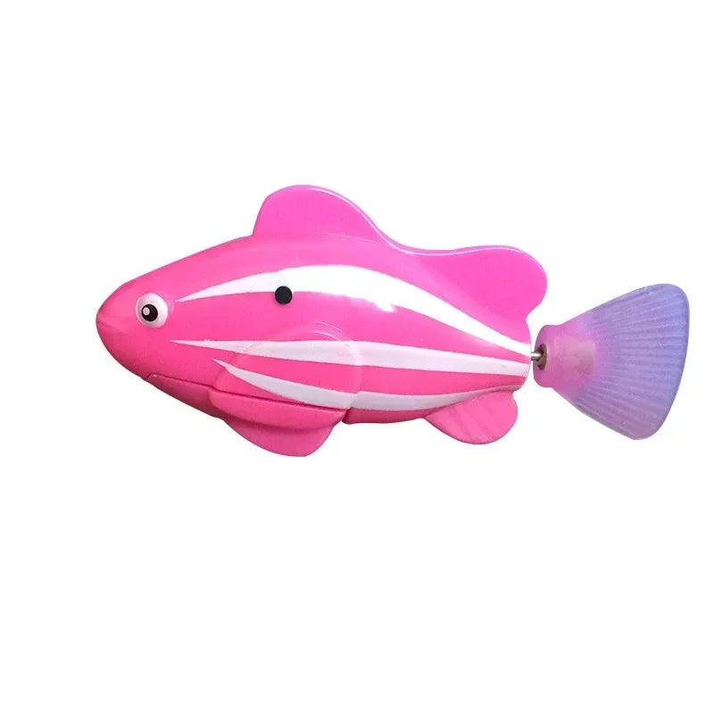 Interactive LED Cat Toy Swimming Robot Fish - Smarsty