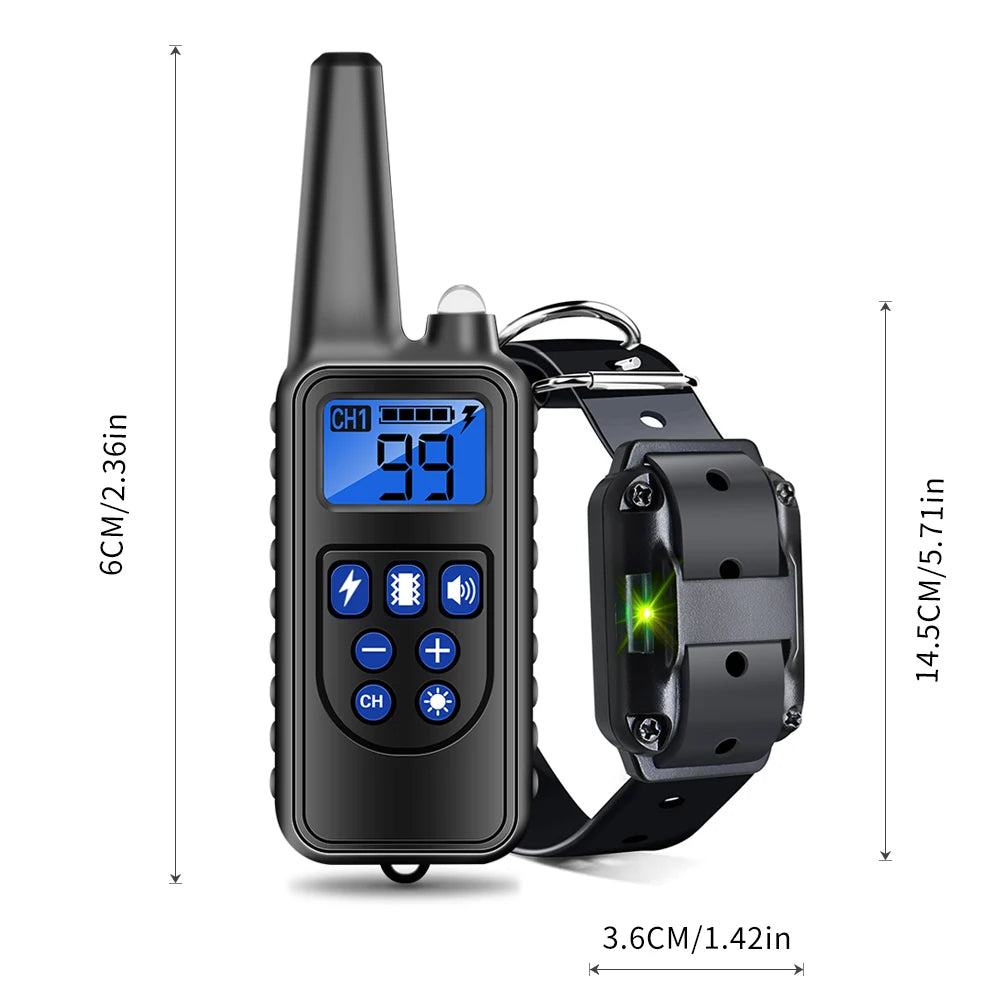 Rechargeable Waterproof Dog Training Collar with Anti Barking Feature - Smarsty