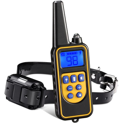 Rechargeable Electric Dog Training Collar with Detachable Bark Control - Smarsty