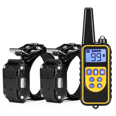 Rechargeable Electric Dog Training Collar with Detachable Bark Control - Smarsty