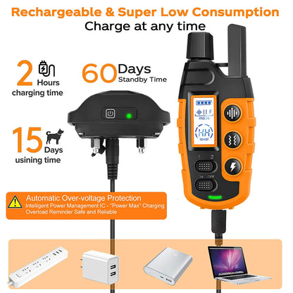 Electric Dog Training Collar With Remote Waterproof - Smarsty