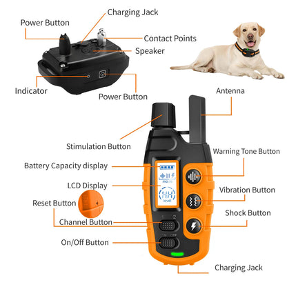 Electric Dog Training Collar With Remote Waterproof - Smarsty