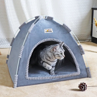 Foldable Cat House Tent for All Seasons Portable Design - Smarsty