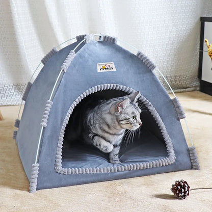 Foldable Cat House Tent for All Seasons Portable Design - Smarsty