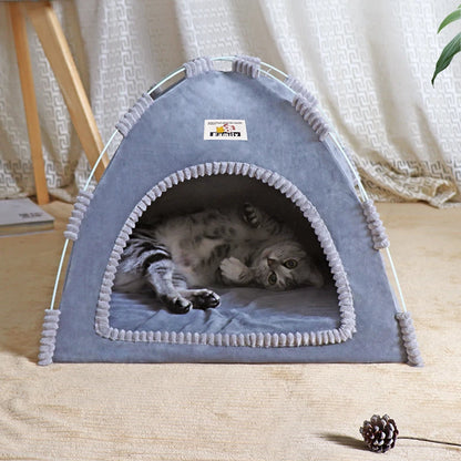Foldable Cat House Tent for All Seasons Portable Design - Smarsty