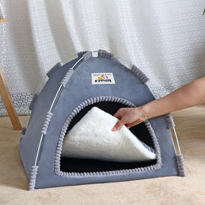 Foldable Cat House Tent for All Seasons Portable Design - Smarsty
