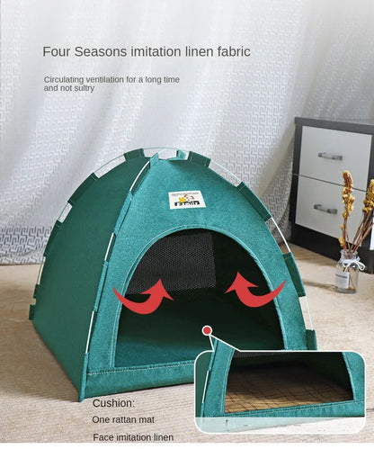 Foldable Cat House Tent for All Seasons Portable Design - Smarsty