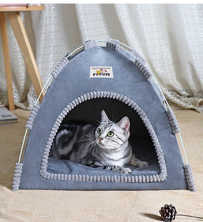 Foldable Cat House Tent for All Seasons Portable Design - Smarsty