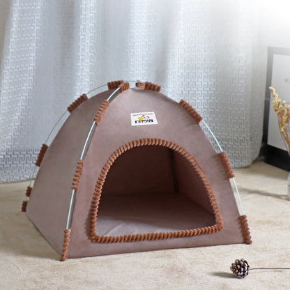 Foldable Cat House Tent for All Seasons Portable Design - Smarsty