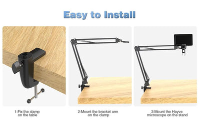 Adjustable Metal Microscope Arm Stand for Enhanced Stability - Smarsty