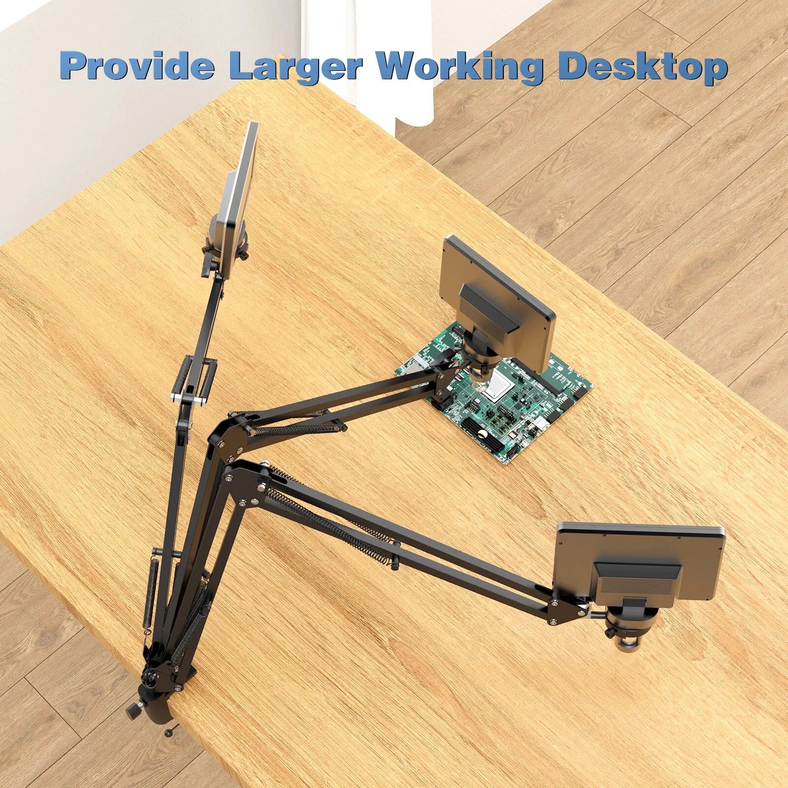 Adjustable Metal Microscope Arm Stand for Enhanced Stability - Smarsty
