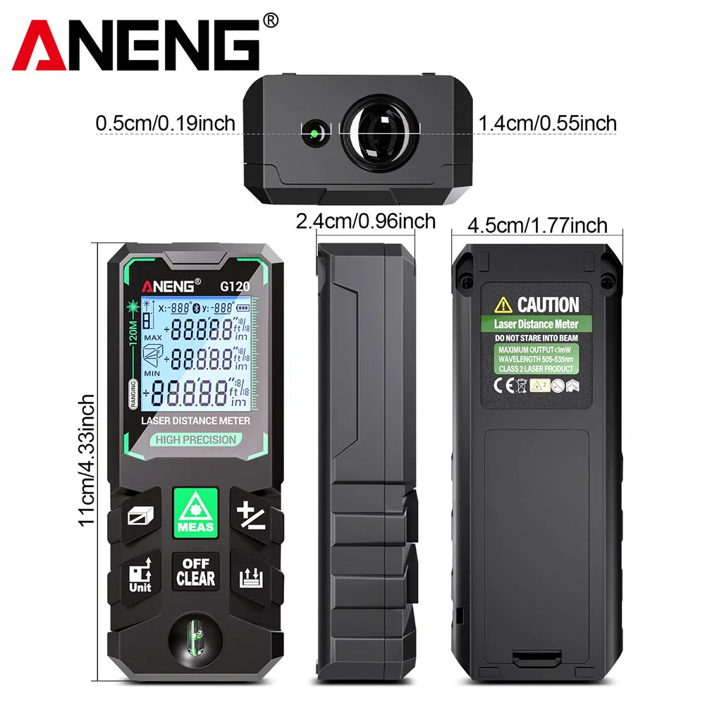 ANENG G120 High Precision Laser Rangefinder for Accurate Measuring - Smarsty