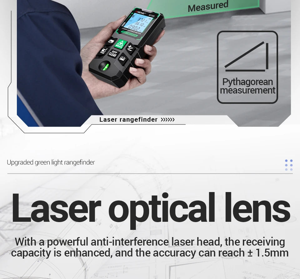 ANENG G120 High Precision Laser Rangefinder for Accurate Measuring - Smarsty
