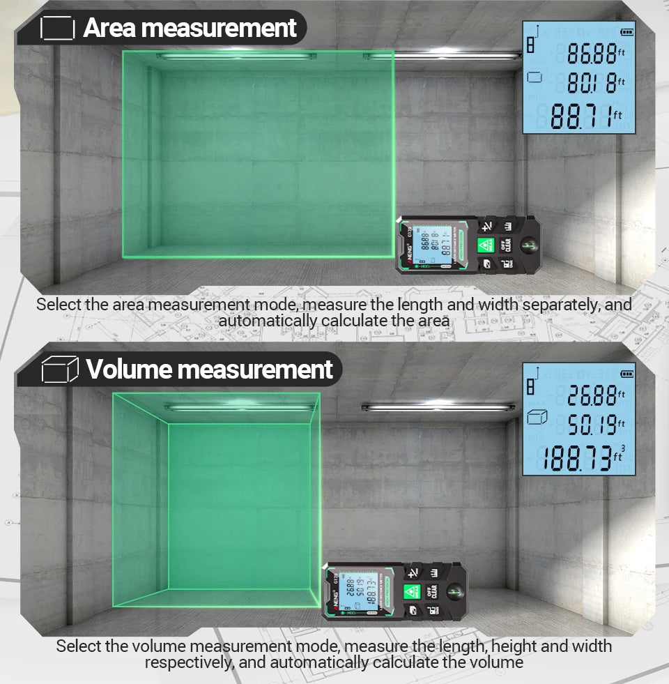 ANENG G120 High Precision Laser Rangefinder for Accurate Measuring - Smarsty