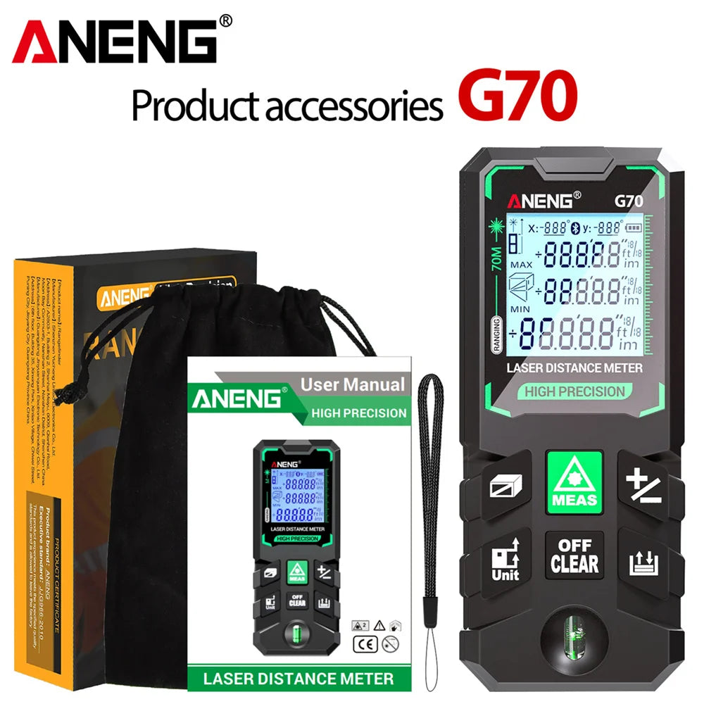ANENG G120 High Precision Laser Rangefinder for Accurate Measuring - Smarsty