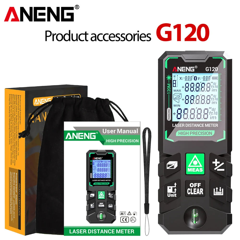 ANENG G120 High Precision Laser Rangefinder for Accurate Measuring - Smarsty