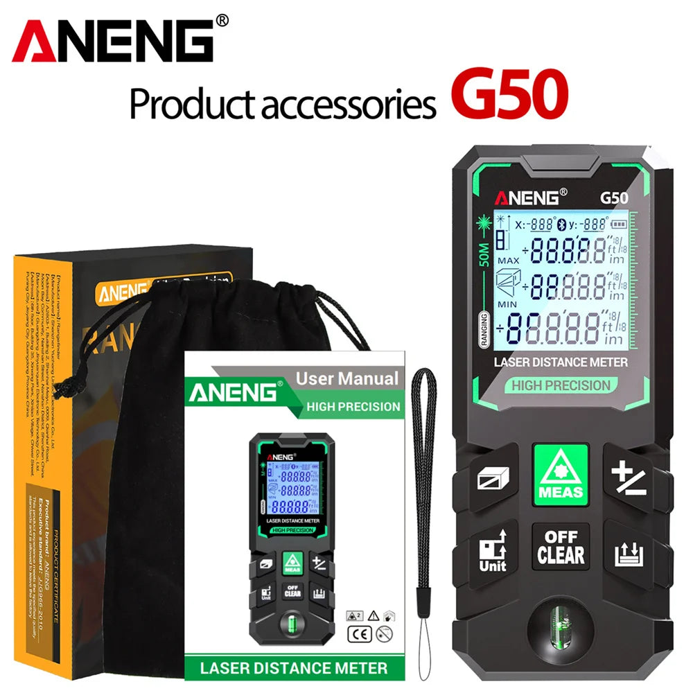 ANENG G120 High Precision Laser Rangefinder for Accurate Measuring - Smarsty