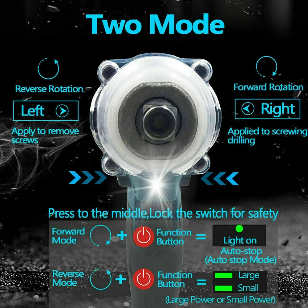 Brushless Electric Angle Grinder Combo Kit with Impact Wrench - Smarsty