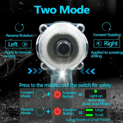 Brushless Electric Angle Grinder Combo Kit with Impact Wrench - Smarsty
