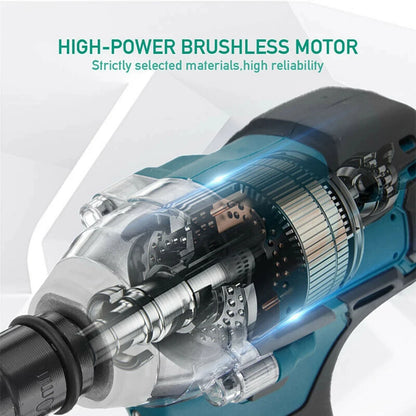 Brushless Electric Angle Grinder Combo Kit with Impact Wrench - Smarsty