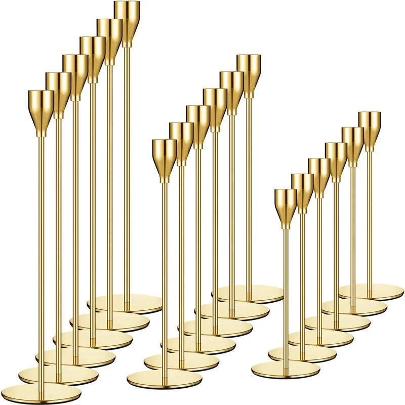 European Style Metal Candle Holders Set for Elegant Home Decor - Smarsty
