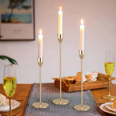 European Style Metal Candle Holders Set for Elegant Home Decor - Smarsty