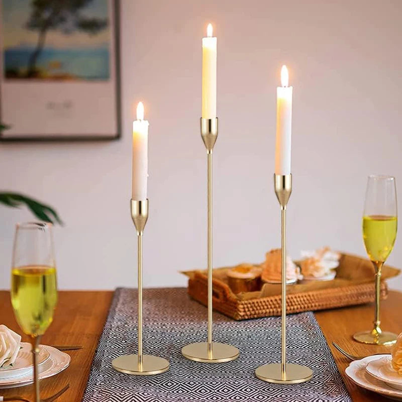 European Style Metal Candle Holders Set for Elegant Home Decor - Smarsty