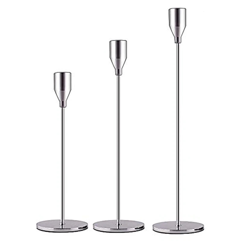 European Style Metal Candle Holders Set for Elegant Home Decor - Smarsty