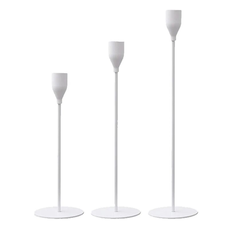 European Style Metal Candle Holders Set for Elegant Home Decor - Smarsty