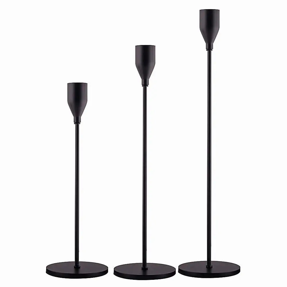 European Style Metal Candle Holders Set for Elegant Home Decor - Smarsty