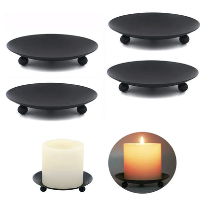 Iron Plate Candle Holder for Elegant Wedding Decor - Smarsty