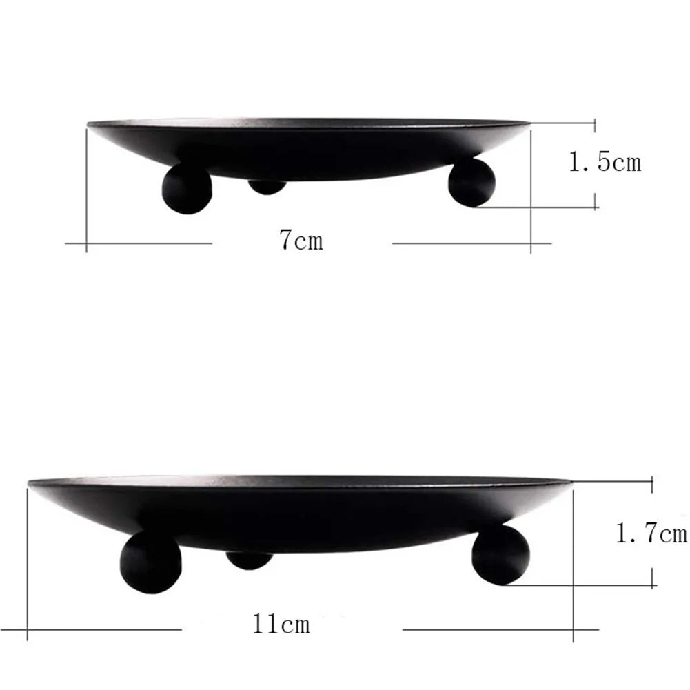 Iron Plate Candle Holder for Elegant Wedding Decor - Smarsty