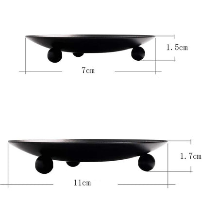 Iron Plate Candle Holder for Elegant Wedding Decor - Smarsty