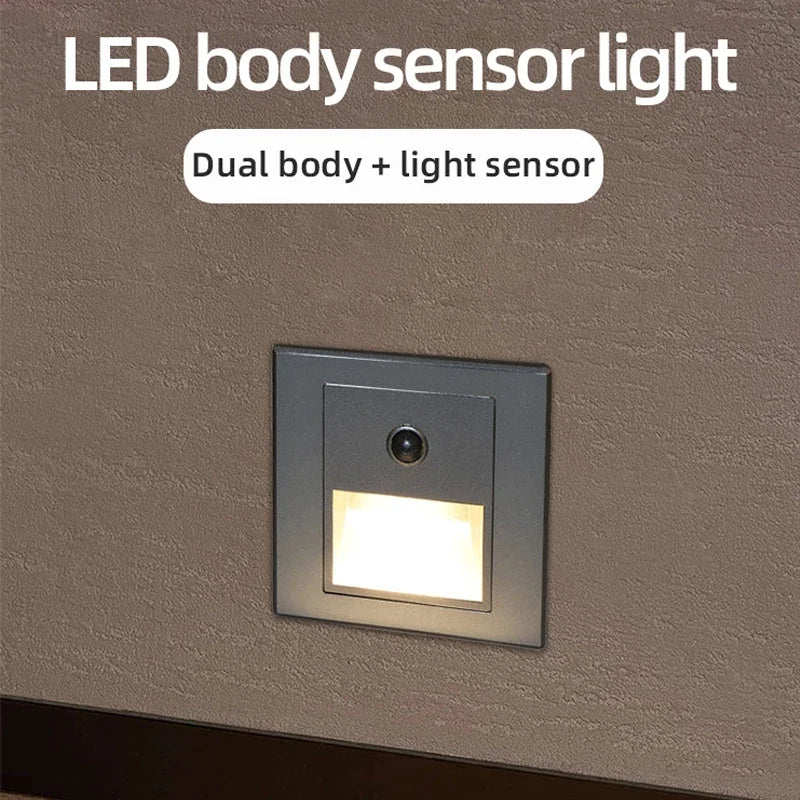 PIR Motion Sensor LED Night Light for Safe Stairs - Smarsty