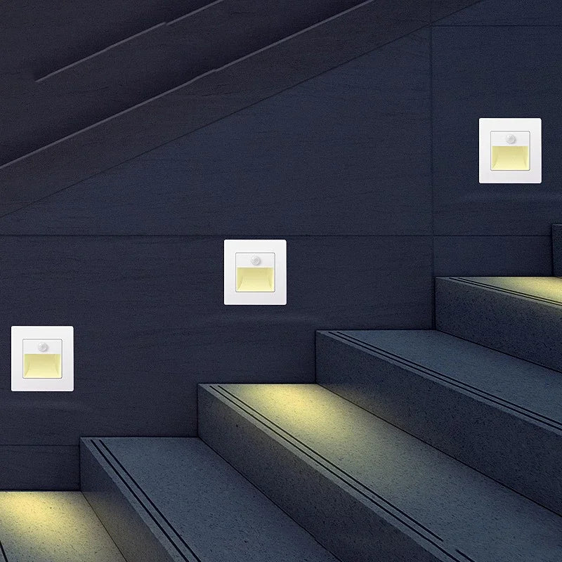 PIR Motion Sensor LED Night Light for Safe Stairs - Smarsty