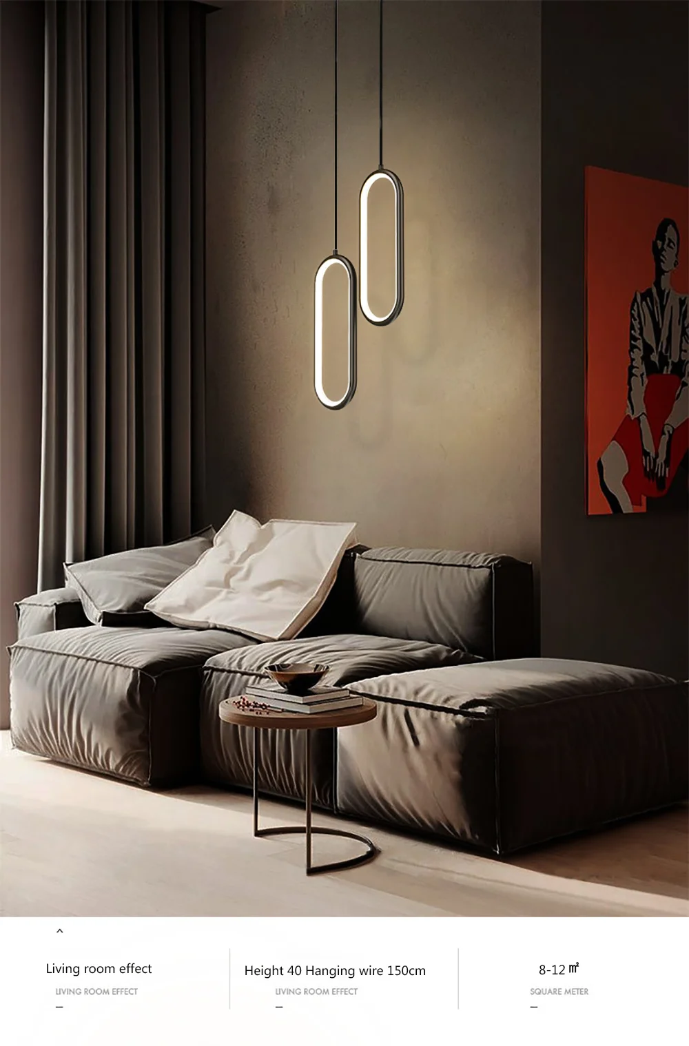 Modern Minimalist LED Pendant Chandelier for Elegant Spaces - Smarsty