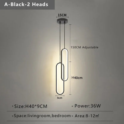 Modern Minimalist LED Pendant Chandelier for Elegant Spaces - Smarsty