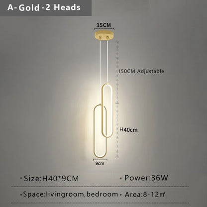 Modern Minimalist LED Pendant Chandelier for Elegant Spaces - Smarsty