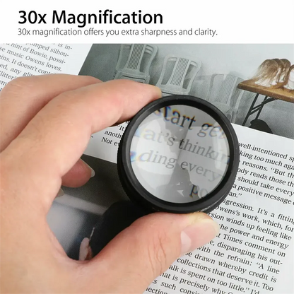 30x Magnifying Glass Portable for Jewelry and Coin Detail - Smarsty